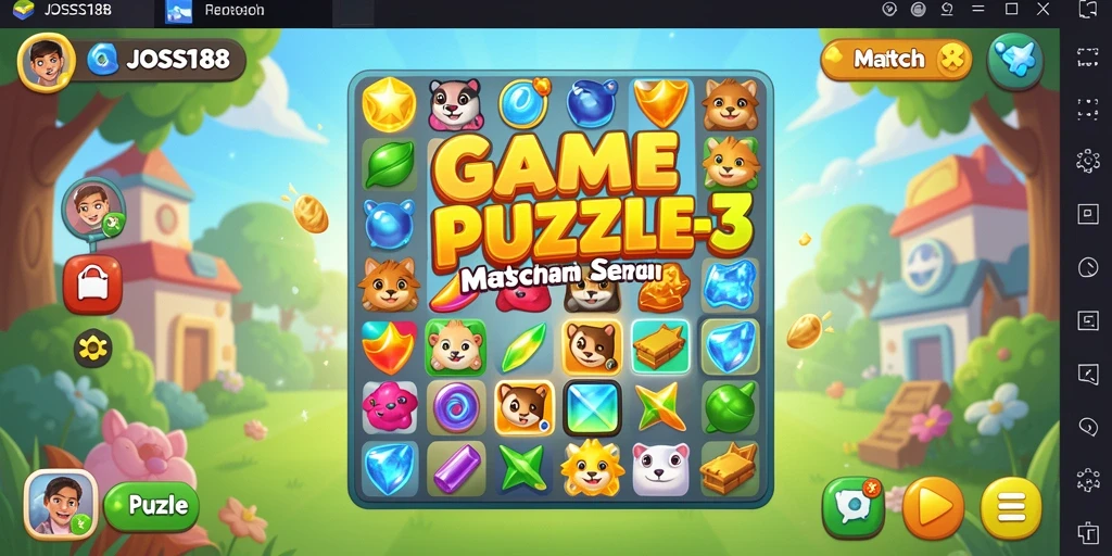 Antarmuka menarik dan gameplay seru dari JOSS188.