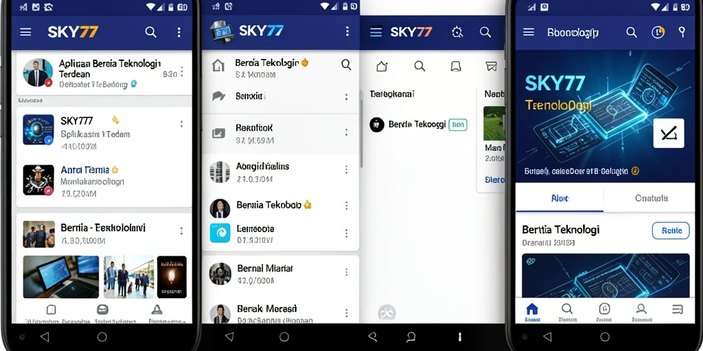 Antarmuka aplikasi <strong>SKY77</strong> yang menarik dan informatif.